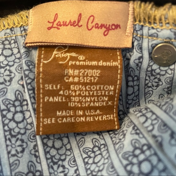 Paige Maternity Jeans Laurel Canyon Dark Wash Size 29 - Picture 13 of 16